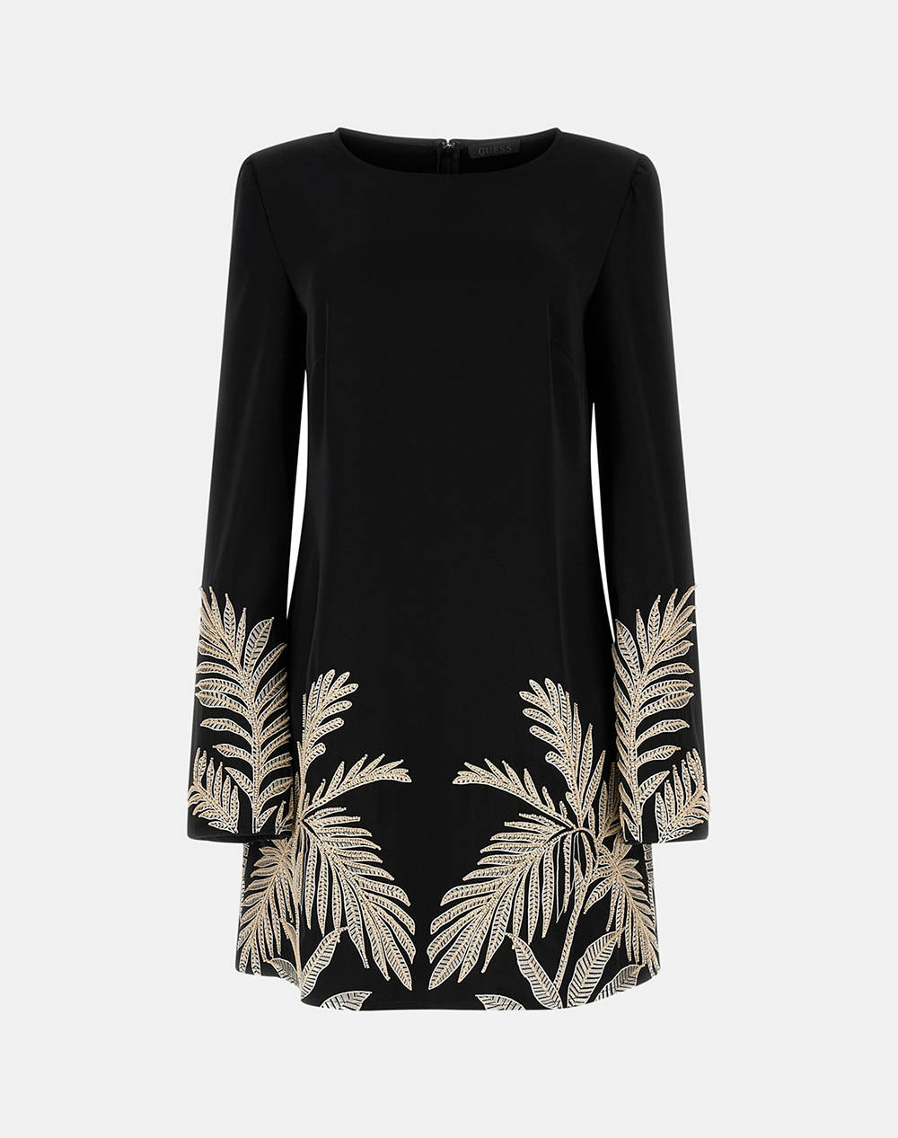 GUESS LS ANGELE PLACED MINI DRESS WOMENS DRESS