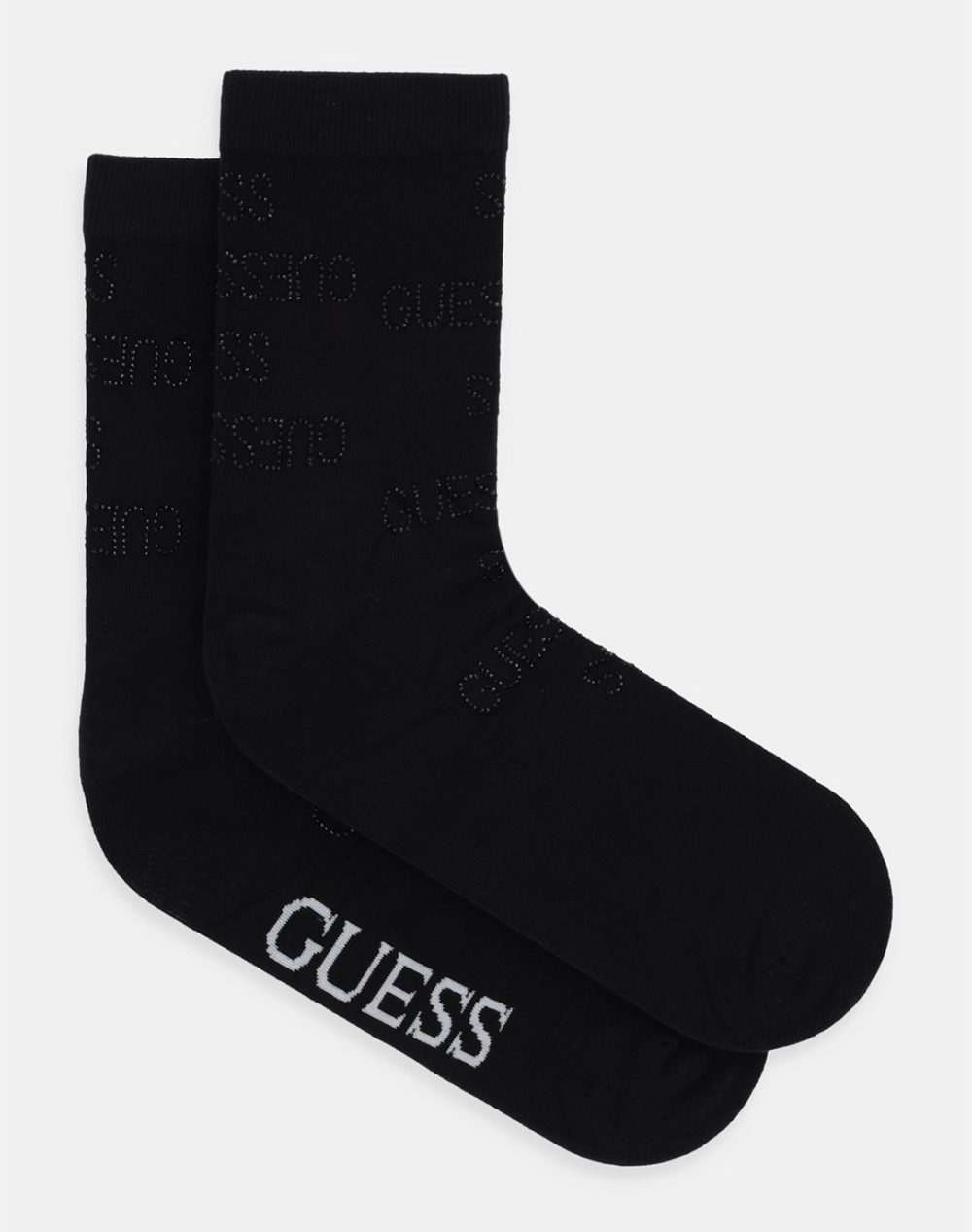 GUESS SINGLE SOCK ALLOVER GUESS RHIN WOMENS SOCKS