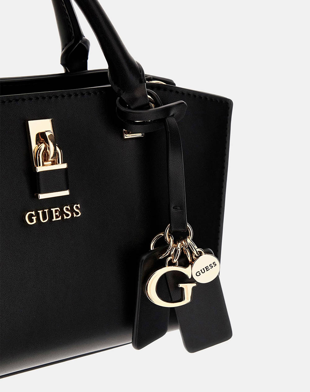 GUESS QUEENSLAND MINI SATCHEL ДАМСКА ЧАНТА (Размери: 22 x 14 x 8см.)