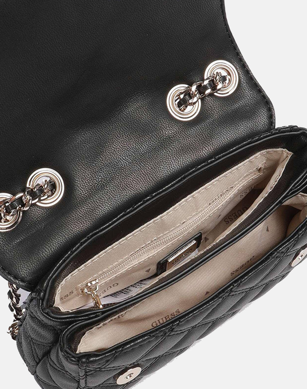 GUESS GIULLY II MINI 2 COMP CVRT FLP ДАМСКА ЧАНТА (Размери: 18 x 12 x 6см.)