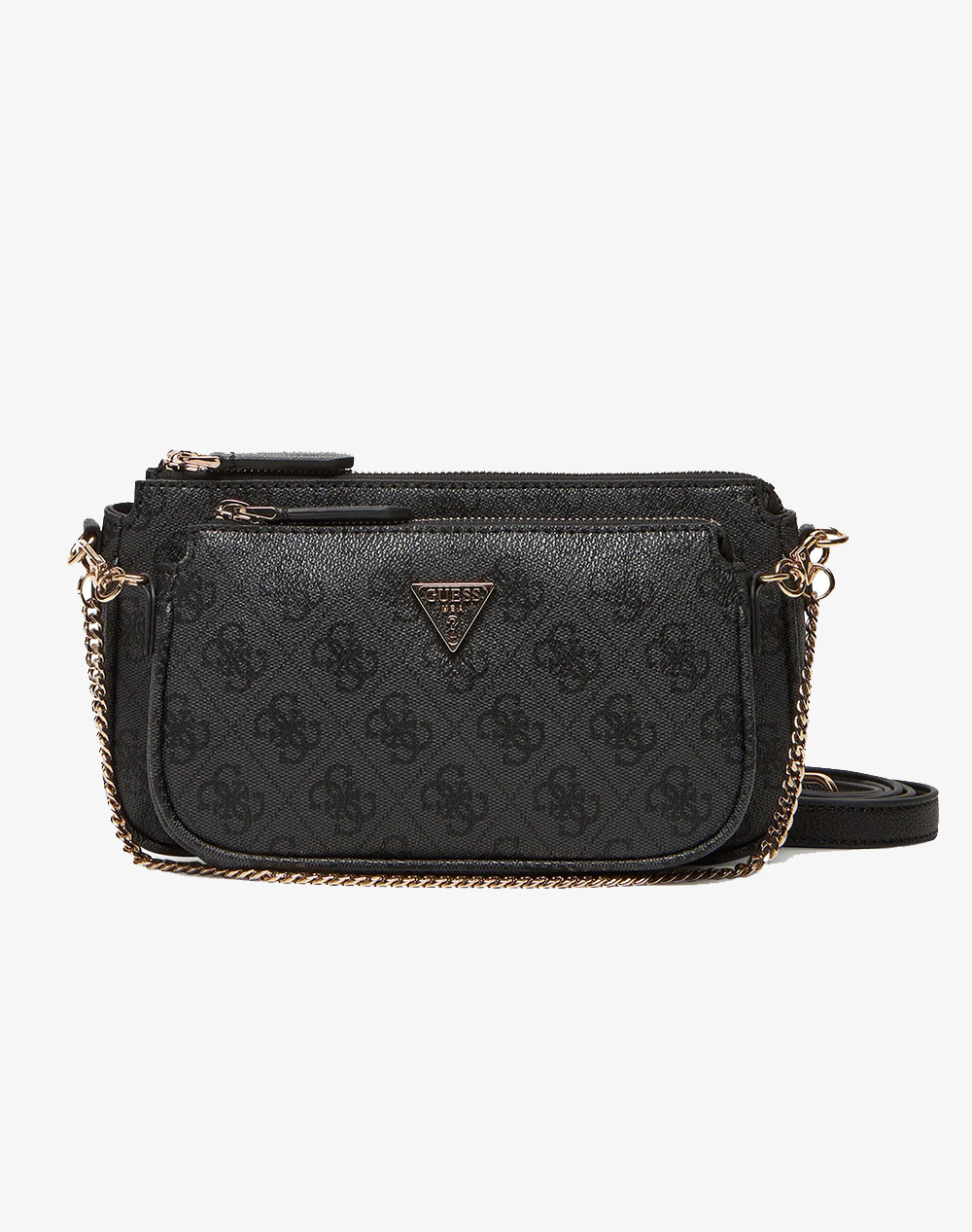GUESS NOELLE II DBL POUCH CROSSBODY ДАМСКА ЧАНТА (Размери: 24 x 13 x 5см.)