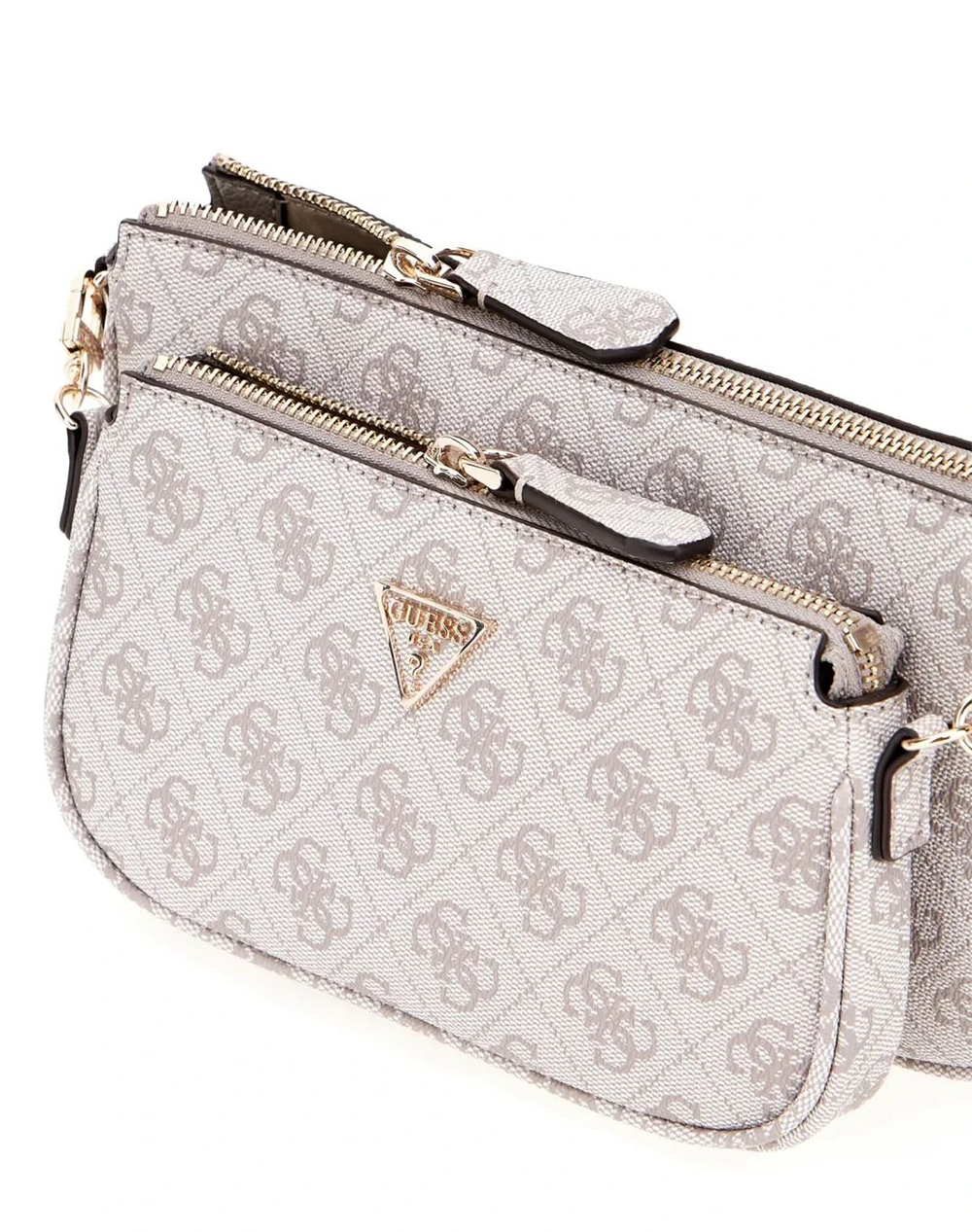 GUESS NOELLE II DBL POUCH CROSSBODY ДАМСКА ЧАНТА (Размери: 24 x 13 x 5см.)