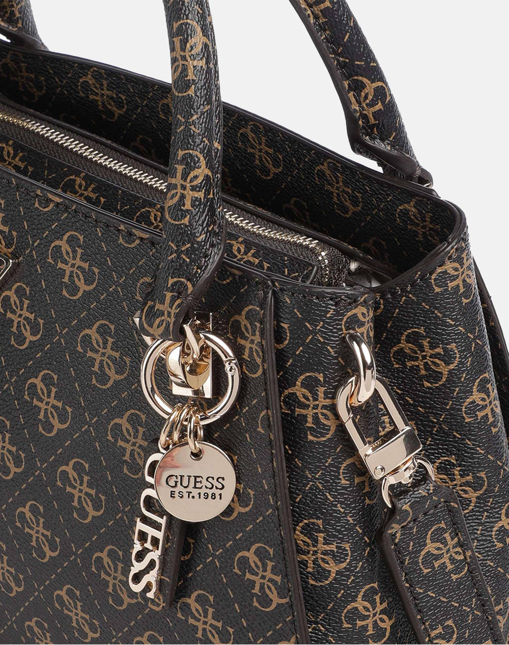 GUESS NOELLE II LUXURY SATCHEL ДАМСКА ЧАНТА (Размери: 30 x 22 x 10см.)