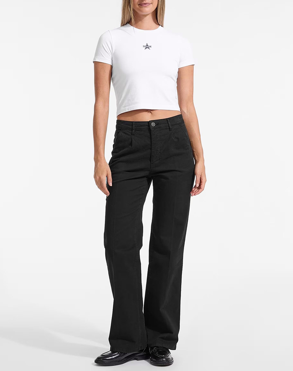 GUESS JEANS GJ STRAIGHT LEG CHINO WOMENS PANTS