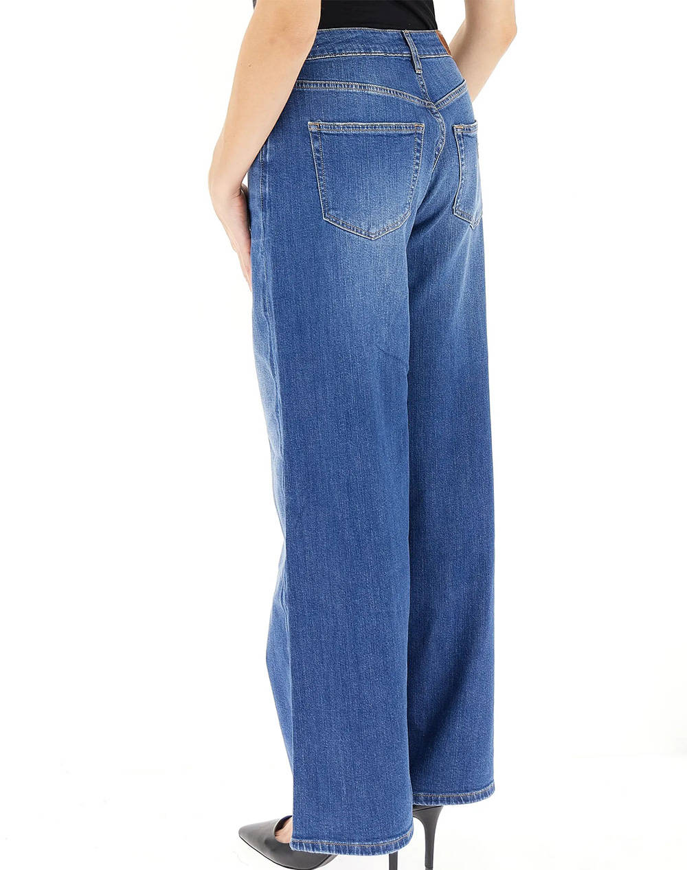 GUESS JEANS GJ G13 LOW RISE EXTRA WIDE WOMENS TROUSERS