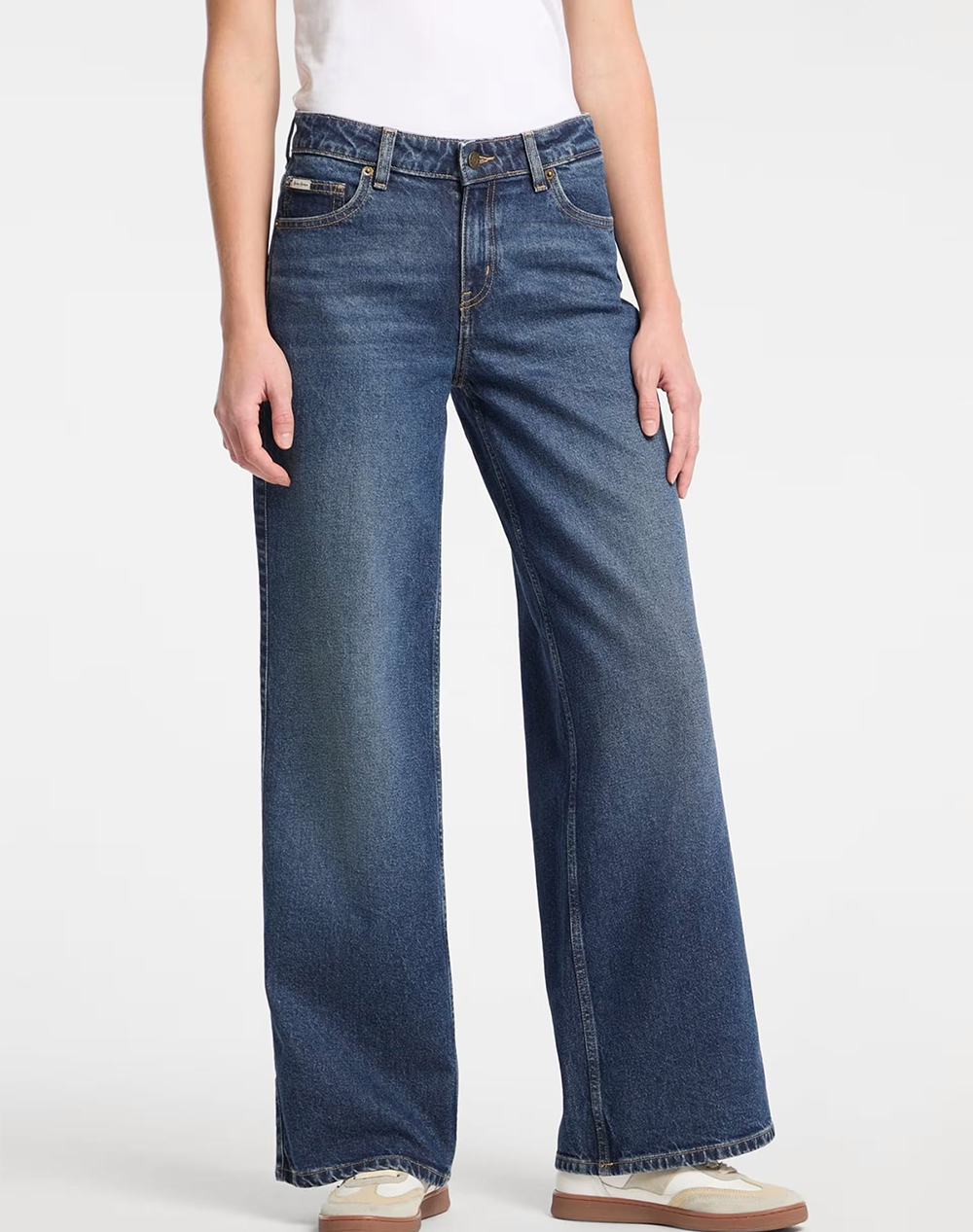 GUESS JEANS GJ G11 WIDE LEG - ECO REGEN CO RIVERSIDE STR IND ДАМСКИ ПАНТАЛОНИ