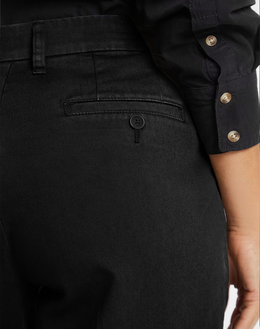 GUESS JEANS GJ WIDE LEG TROUSER - ECO ORG CO CLASSIC RG TWILL340 ДАМСКИ ПАНТАЛОНИ