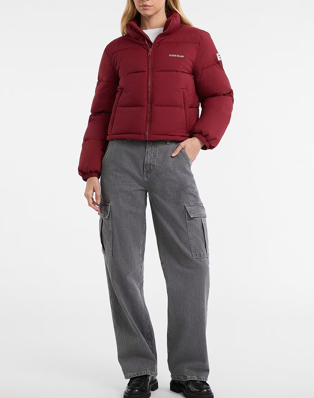 GUESS JEANS GJ CROPPED PUFFER ДАМСКО ПАЛТО