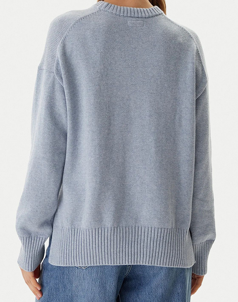 GUESS JEANS GJ LS CN BIG TRIANGLE SWTR ДАМСКА БЛУЗА