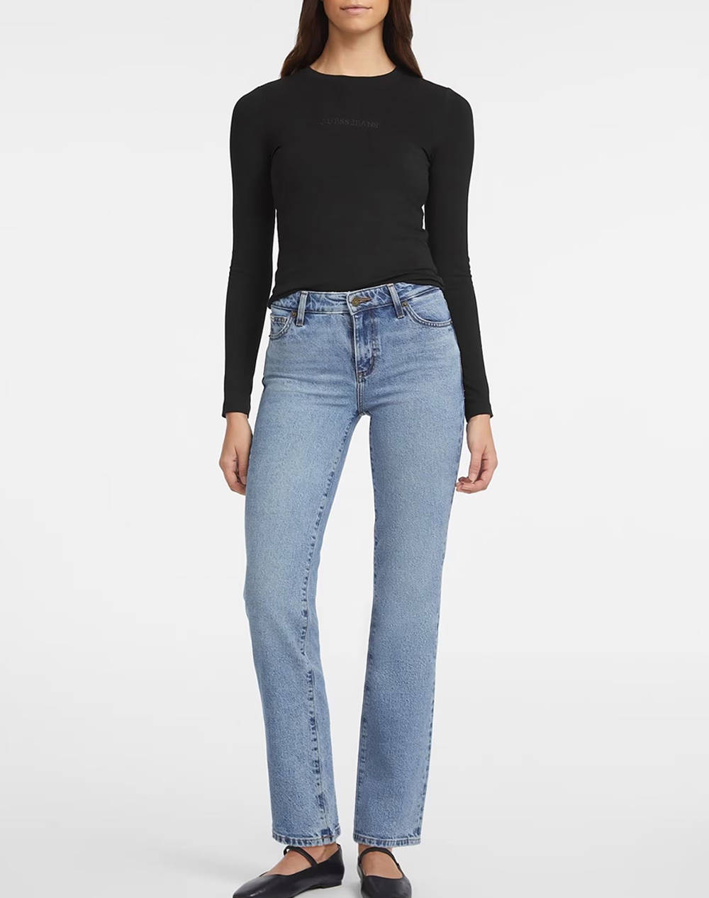 GUESS JEANS GJ LS CN SLIM LOGO EMB TEE МЪЖКА ТЕНИСКА