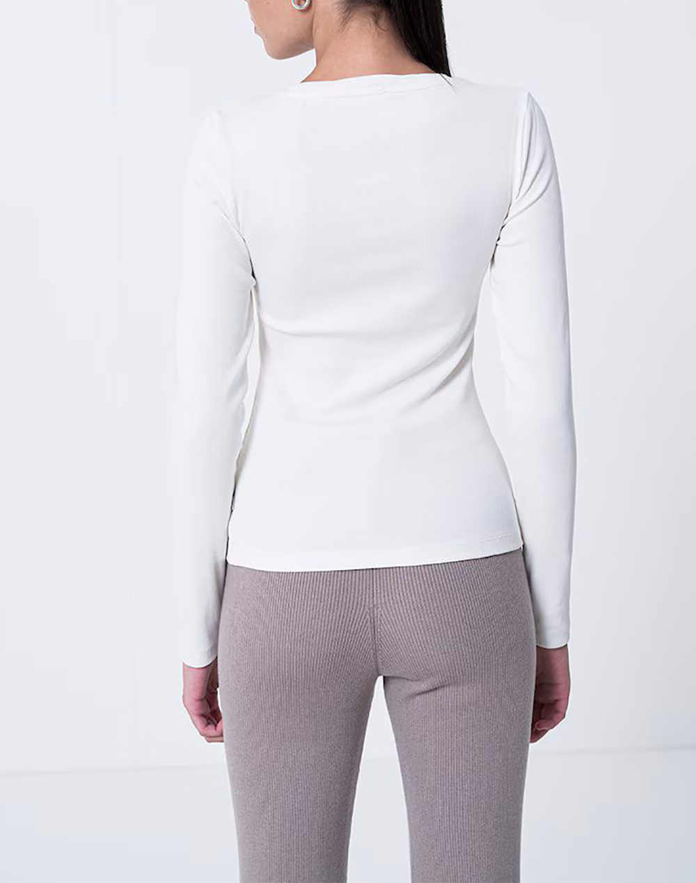 GUESS JEANS GJ LS CN EMBRO SLIM TOP ДАМСКА БЛУЗА