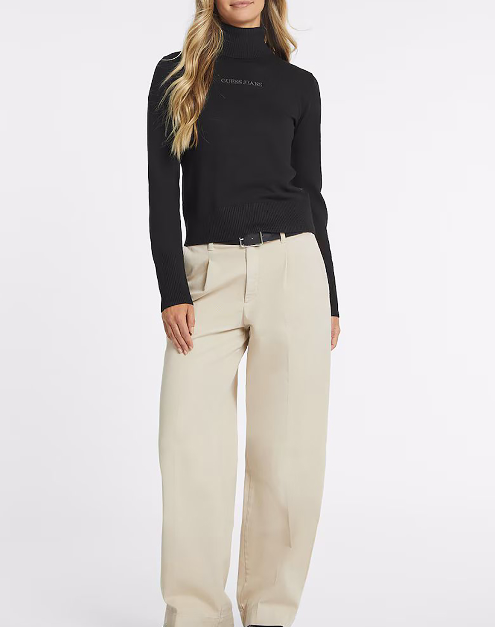 GUESS JEANS GJ LS TN GUESS J EMB SWTR ДАМСКА БЛУЗА