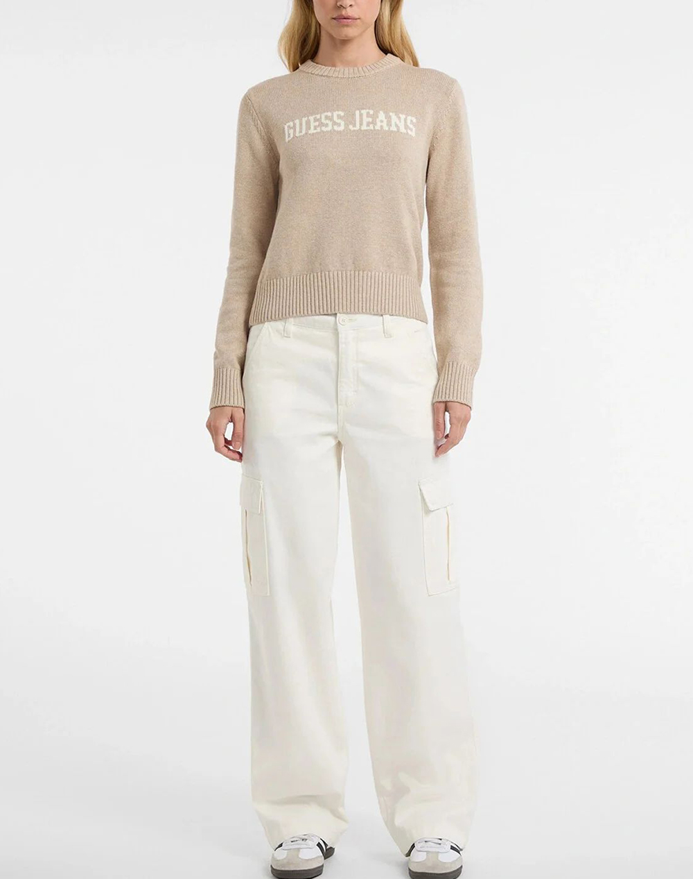 GUESS JEANS GJ LS CN GUESS J INTARSIA SWTR ДАМСКА БЛУЗА