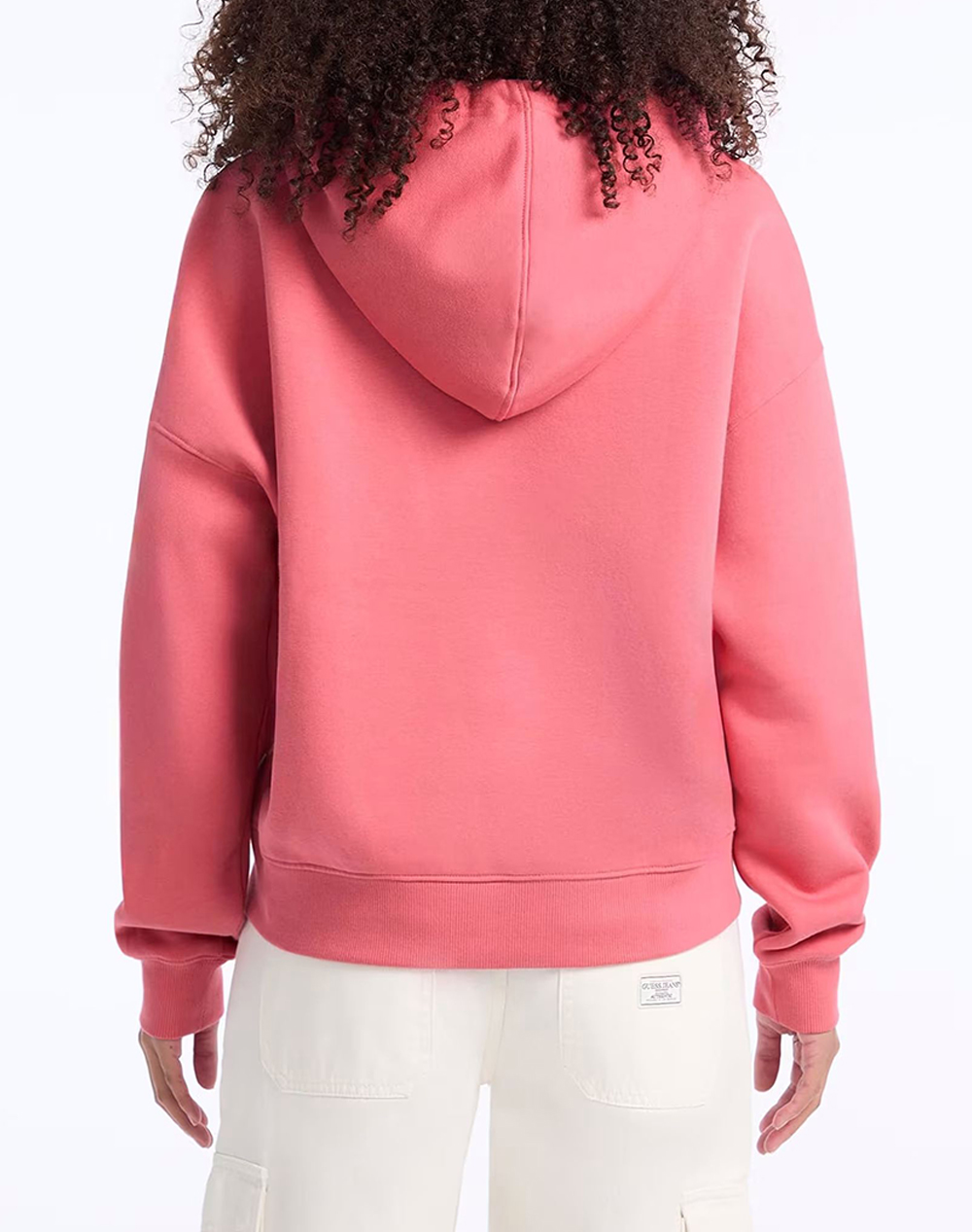 GUESS JEANS GJ HOOD OS AMERICAN TR SWEAT WOMENS SWEATSHIRT