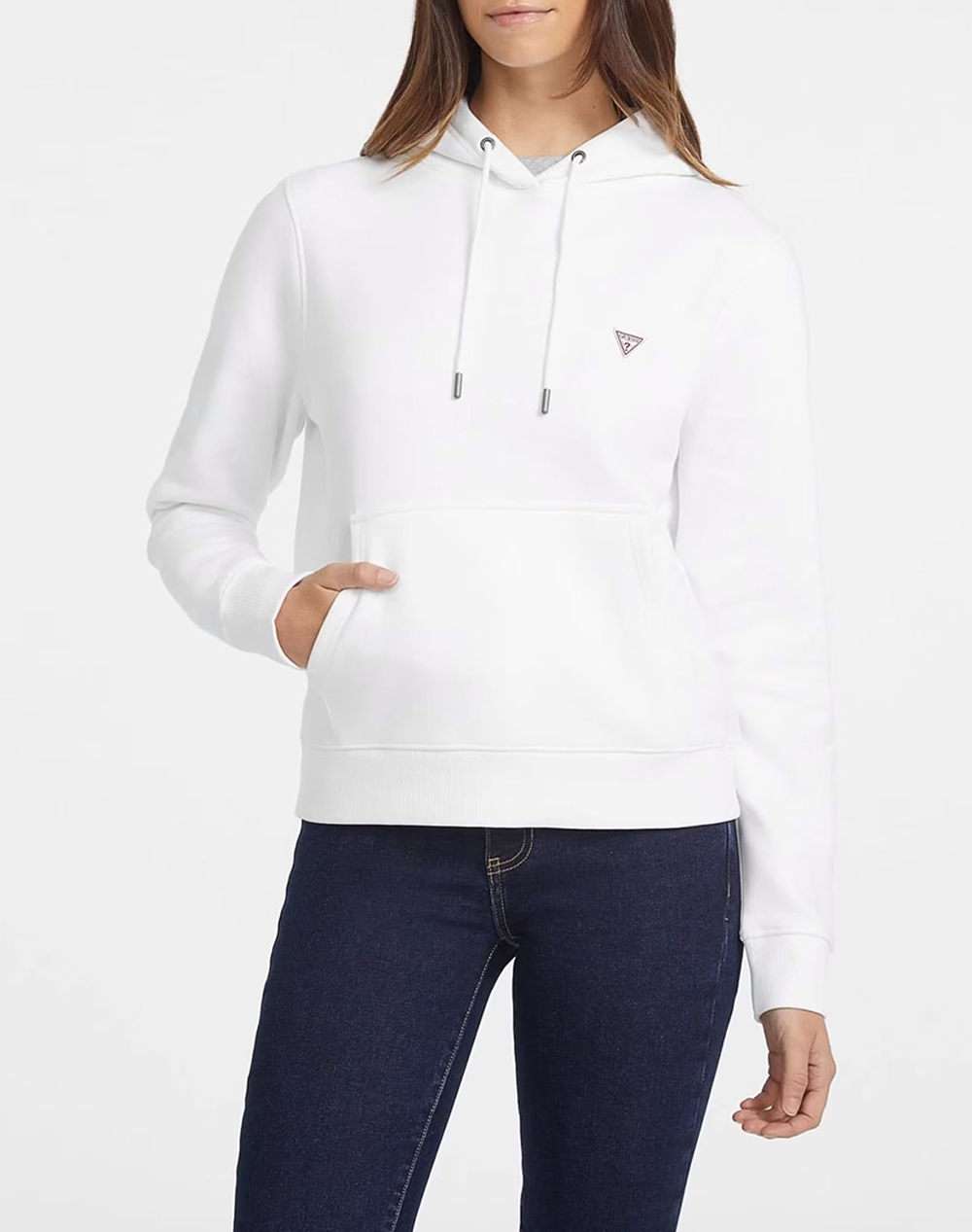 GUESS JEANS GJ HOOD REG MINI TRIANG SWEAT WOMENS SWEATSHIRT