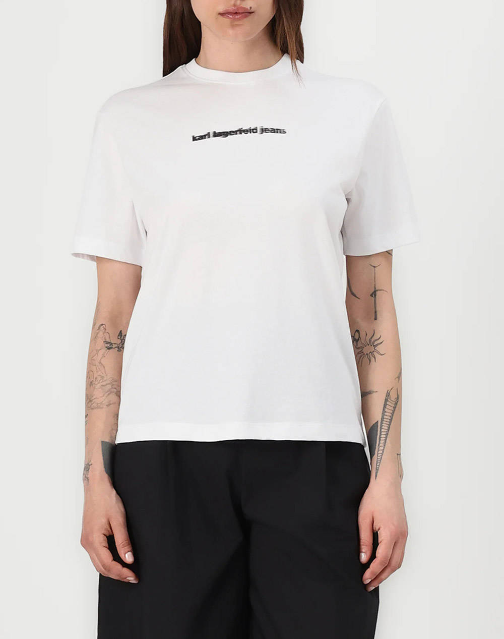 KARL LAGERFELD JEANS KLJ REG BLUR LOGO TEE