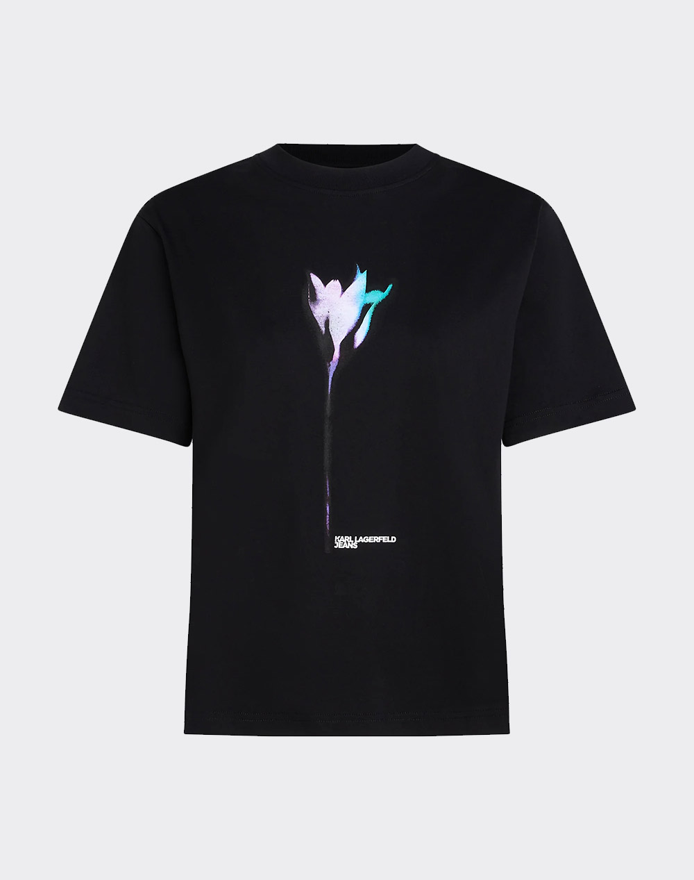 KARL LAGERFELD JEANS KLJ REG FLOWER COLOUR TEE