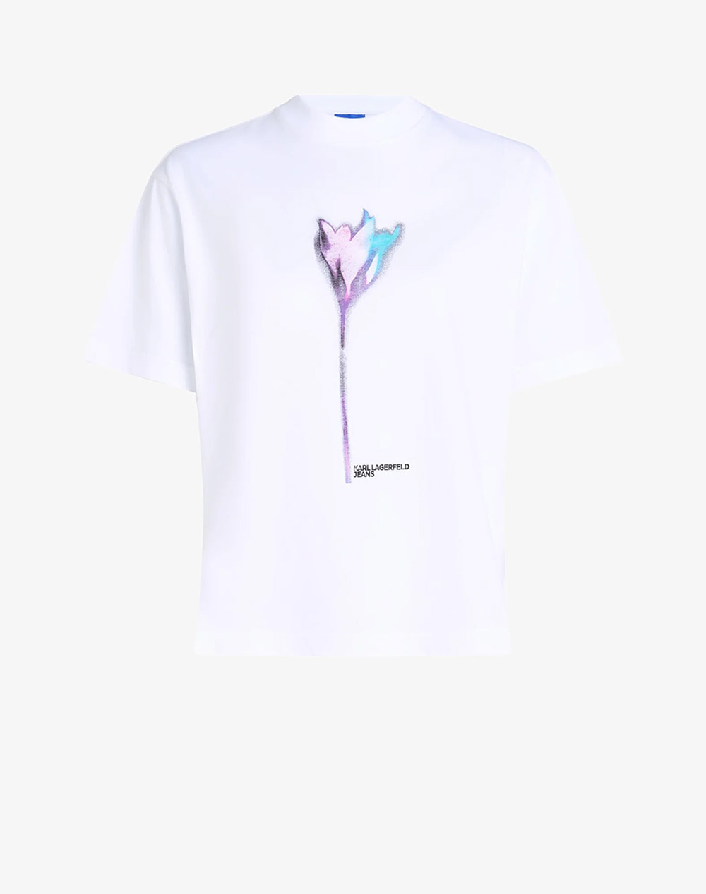 KARL LAGERFELD JEANS KLJ REG FLOWER COLOUR TEE