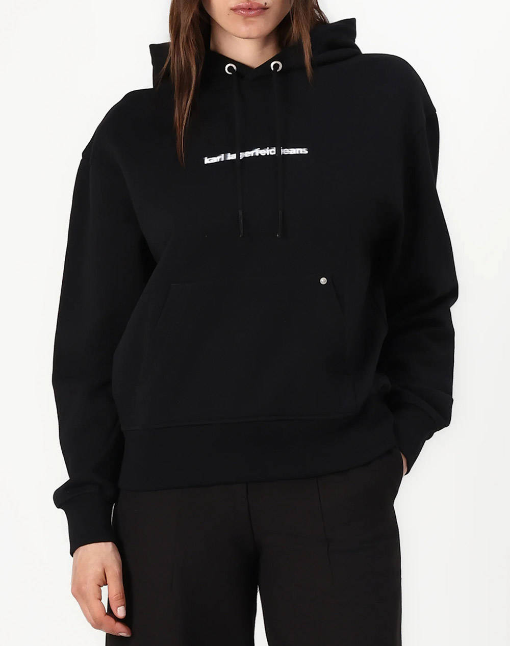 KARL LAGERFELD JEANS KLJ RELAX FLOWER HOODIE