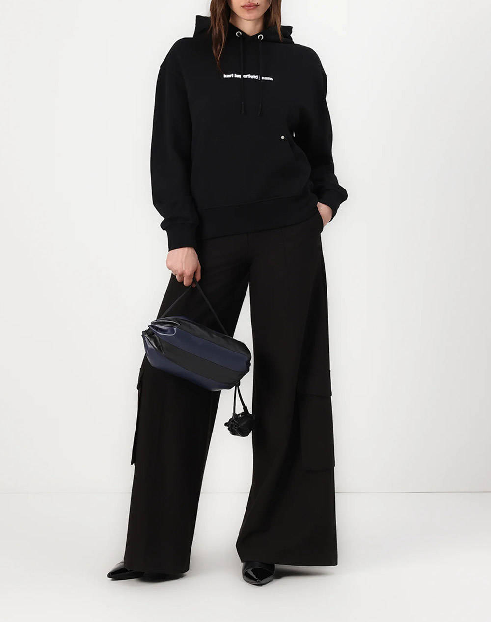 KARL LAGERFELD JEANS KLJ RELAX FLOWER HOODIE