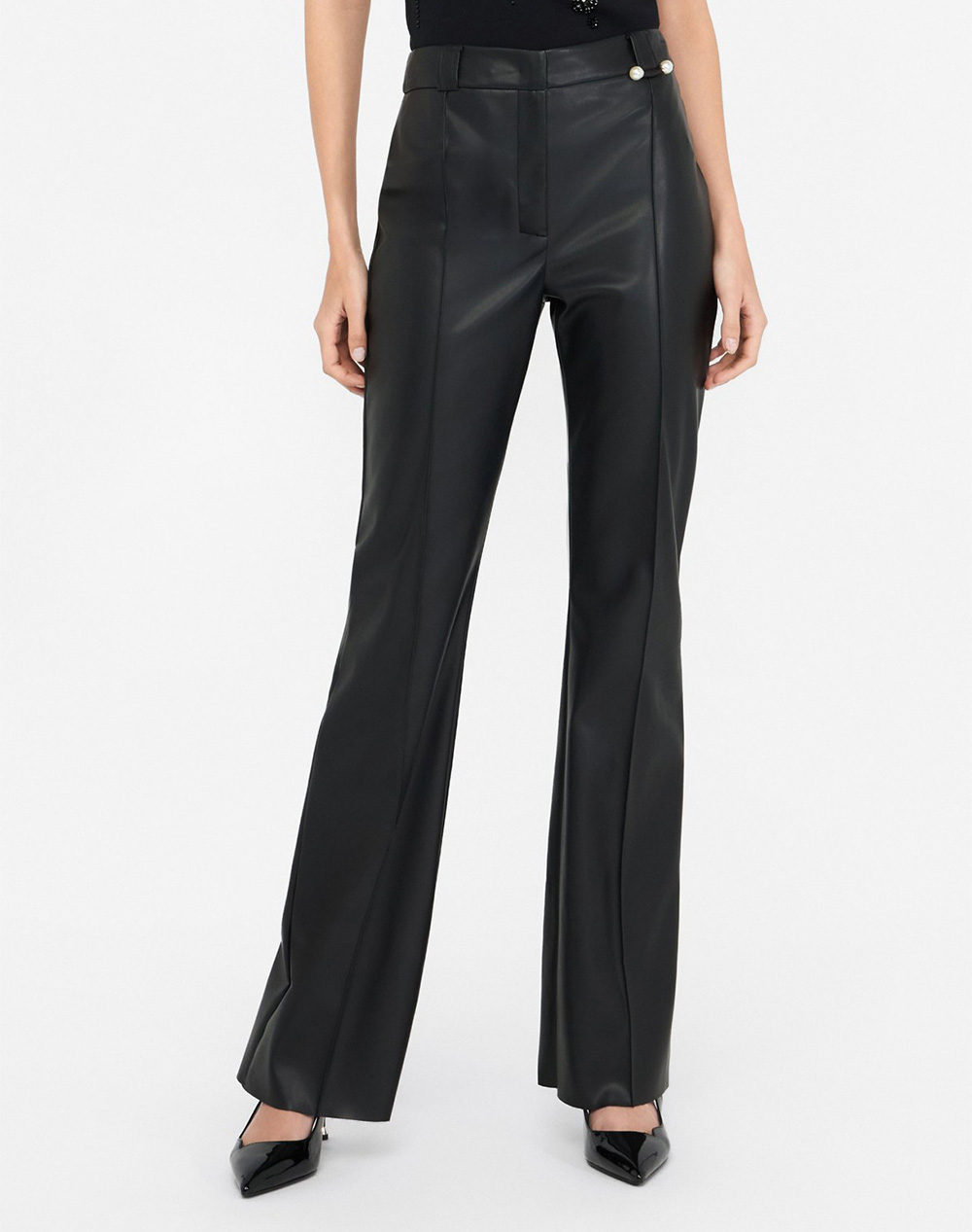 LIU JO BLACK_CF5C25_PANT. FIT&FLARE ДАМСКИ ПАНТАЛОНИ