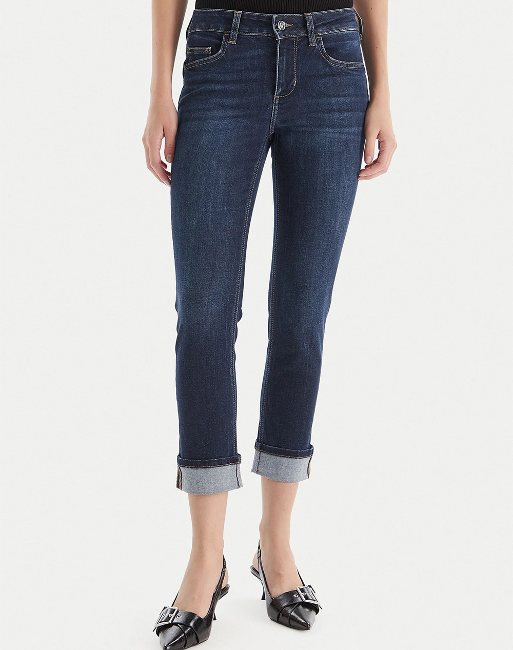 LIUJO BLACK_UF5D45_B.UP MONROE REG.W. ДАМСКИ ПАНТАЛОНИ