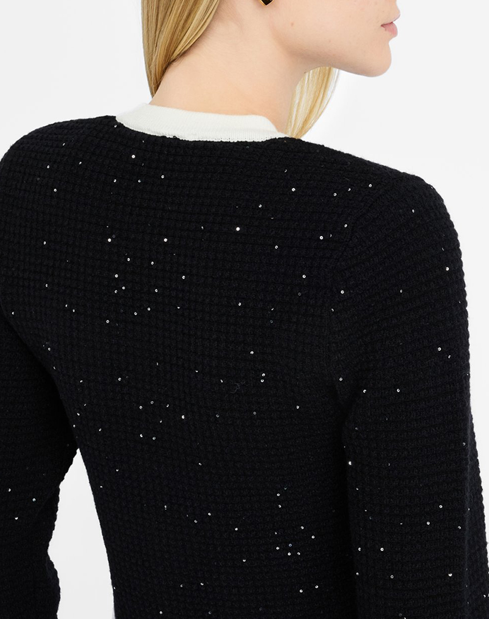 LIU JO BLACK_CF5M16_ECS GIACCA IN MAGLIA M/L ДАМСКО САКО