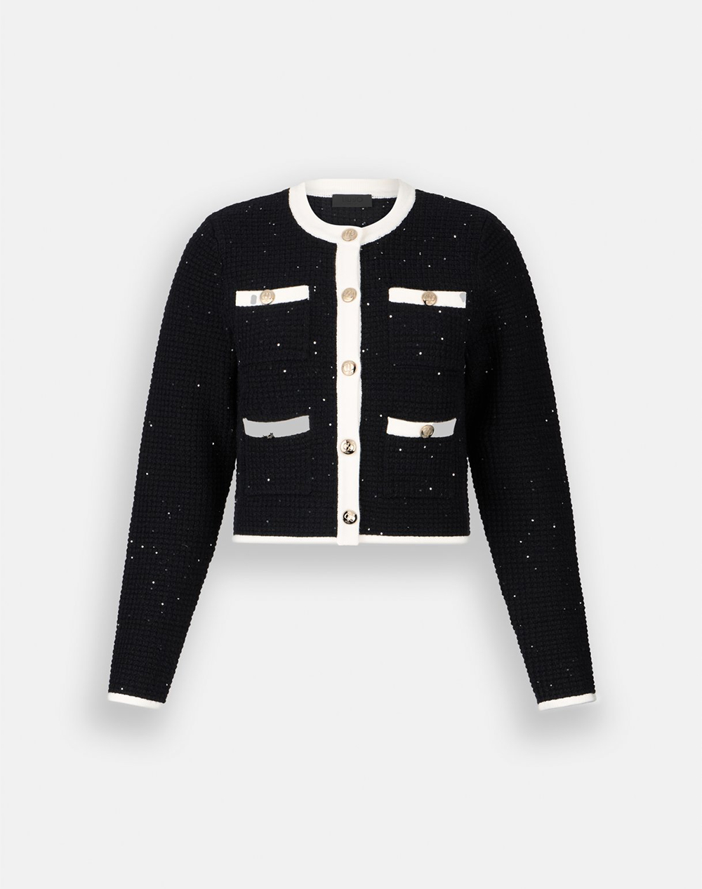 LIU JO BLACK_CF5M16_ECS GIACCA IN MAGLIA M/L ДАМСКО САКО