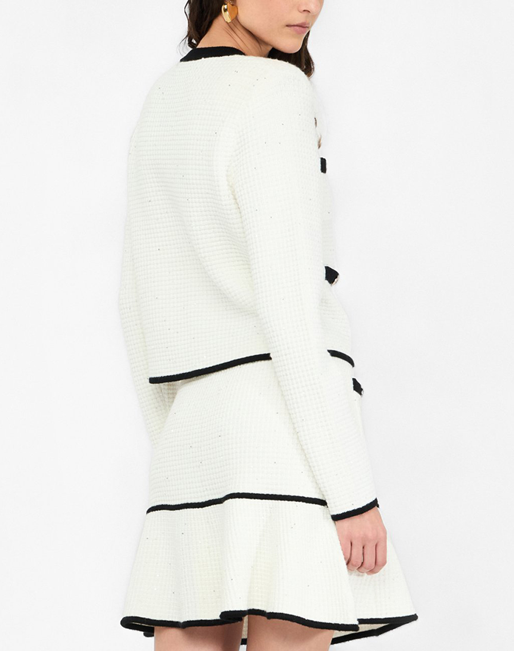 LIU JO BLACK_CF5M16_ECS GIACCA IN MAGLIA M/L ДАМСКО САКО