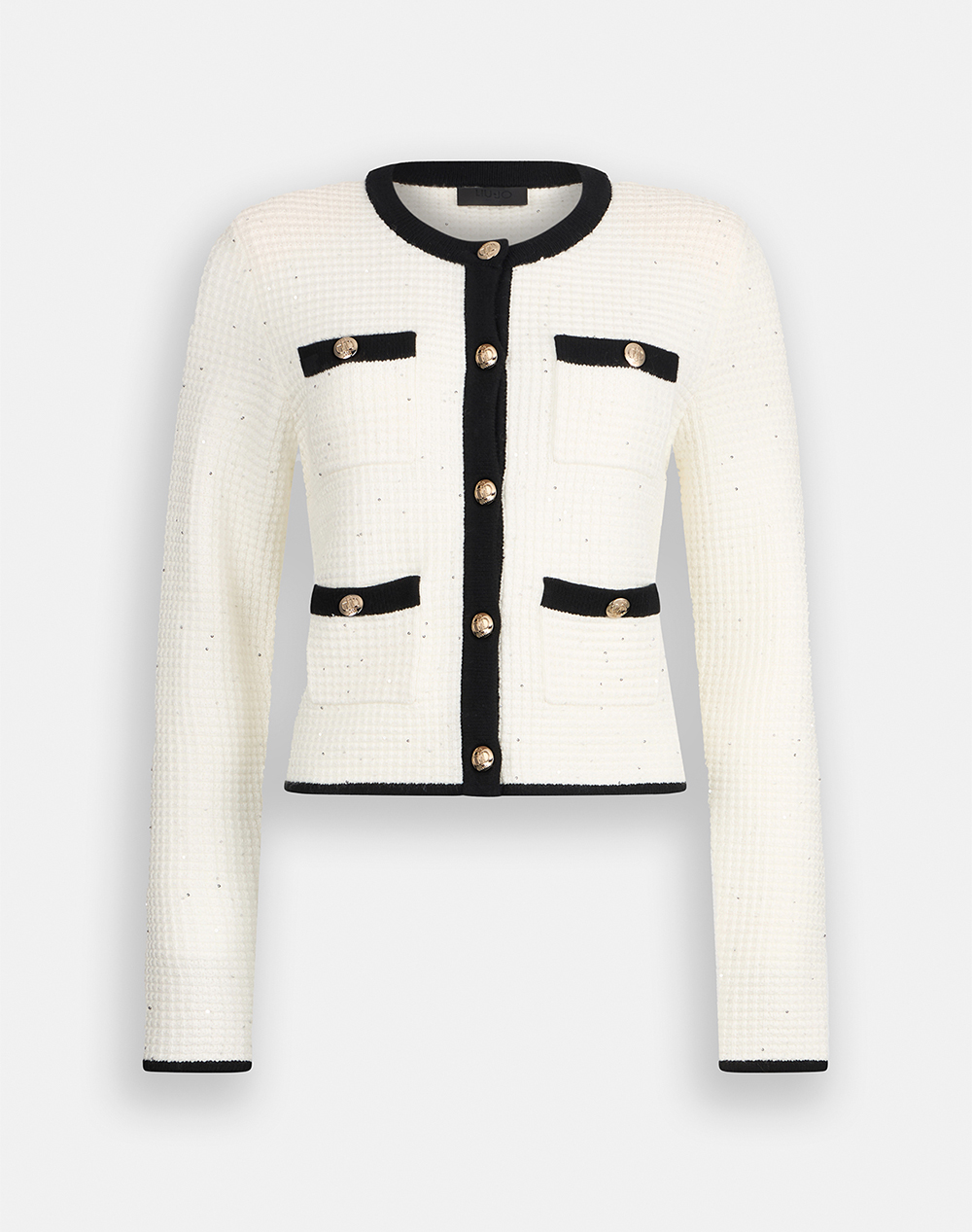 LIU JO BLACK_CF5M16_ECS GIACCA IN MAGLIA M/L ДАМСКО САКО