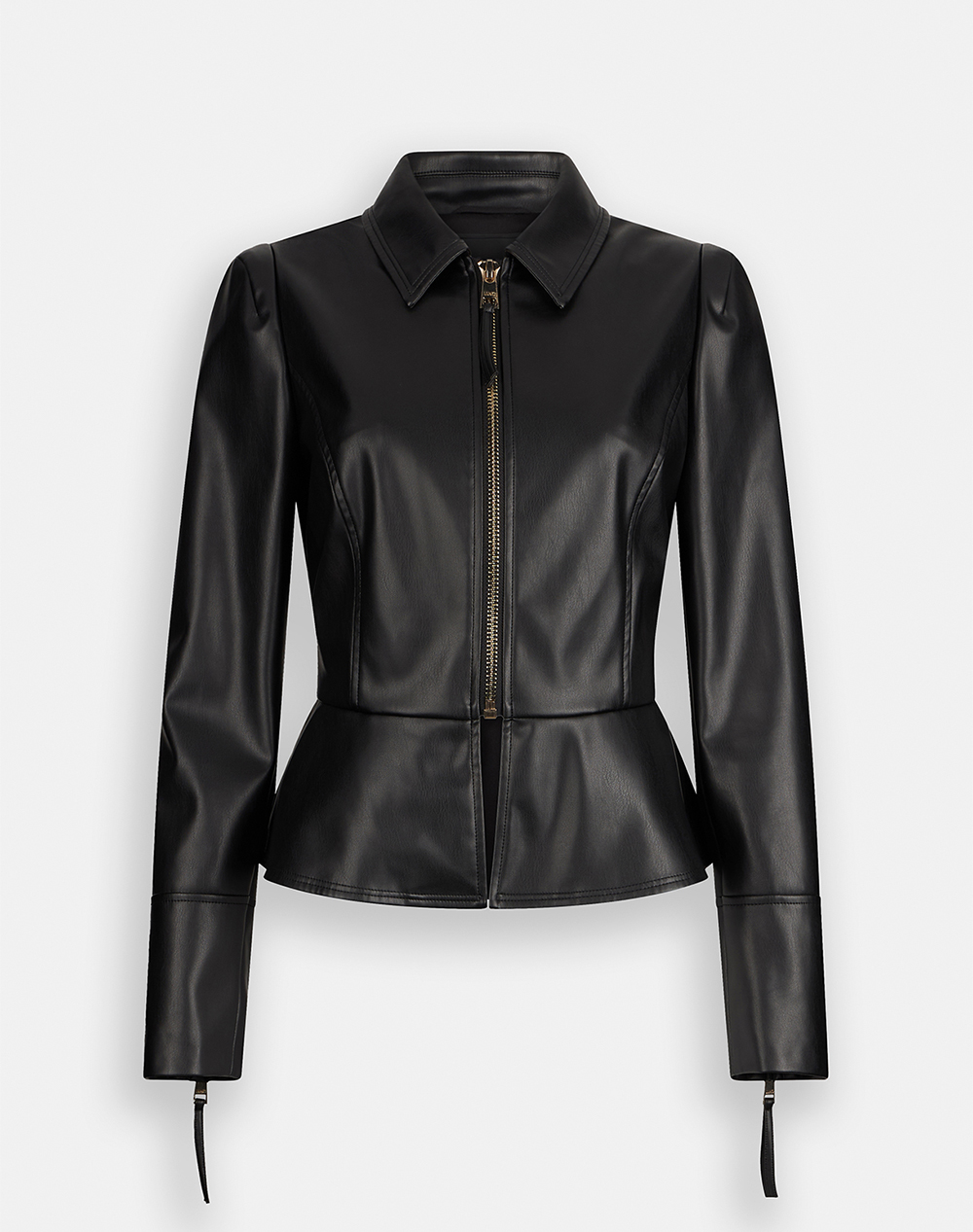 LIU JO BLACK_CF5C25_GIACCA SLIM FIT КОЖЕНО ДАМСКО ЯКЕ