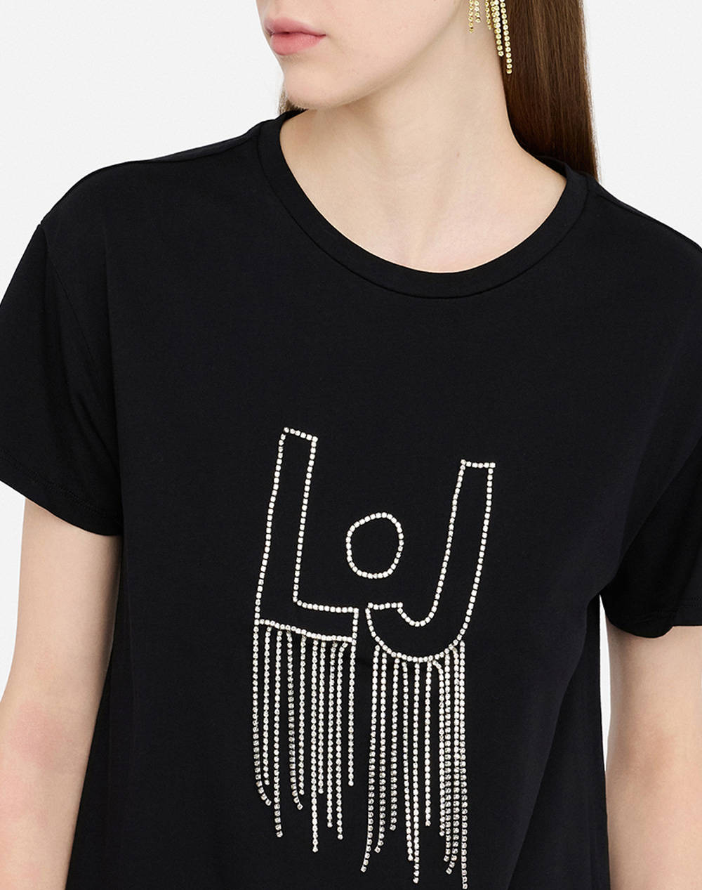 LIU JO DENIM_UF5J15_T-SHIRT MODA M/C ДАМСКА ТЕНИСКА