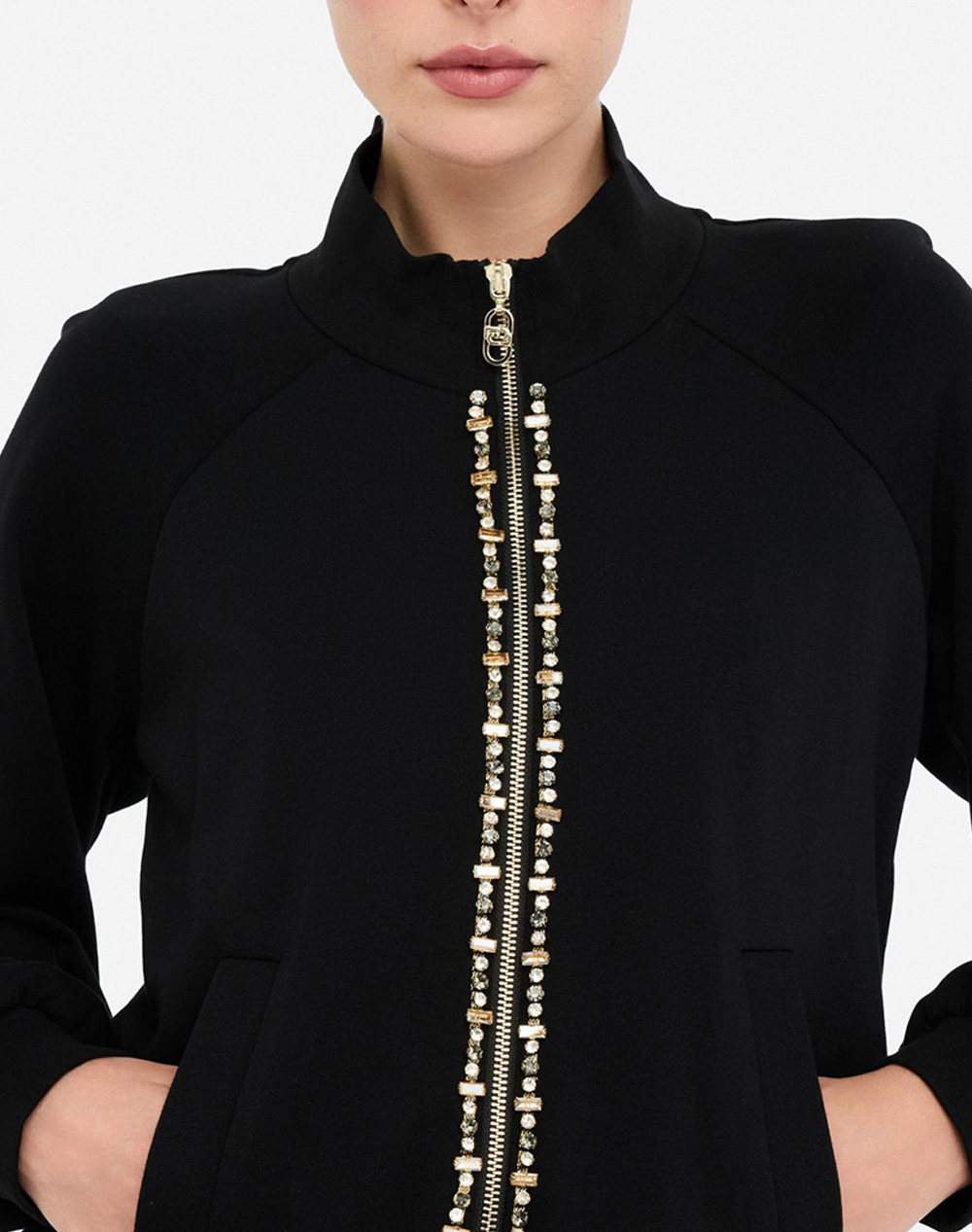 LIU JO SPORT_TF5F12_ECS FELPA APERTA WOMENS JACKET