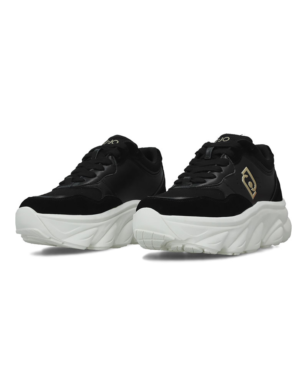 LIU JO SPORT STEFFY 01 - SNEAKER CALF LEATHER COW SUE WOMENS SHOE