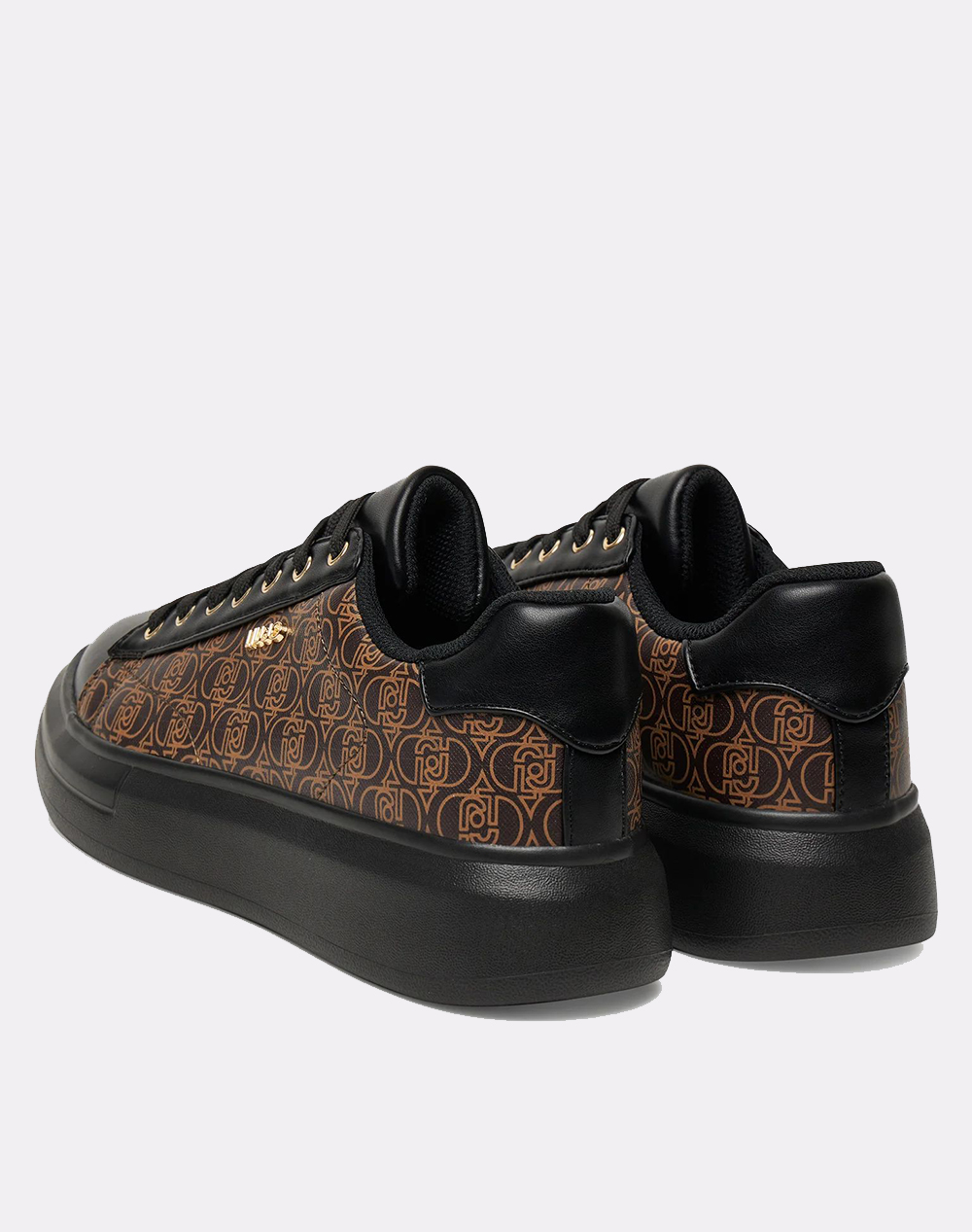 LIU JO SPORT BABOL 01 - SNEAKER MONOGRAM SAFFIANO WOMENS SHOE