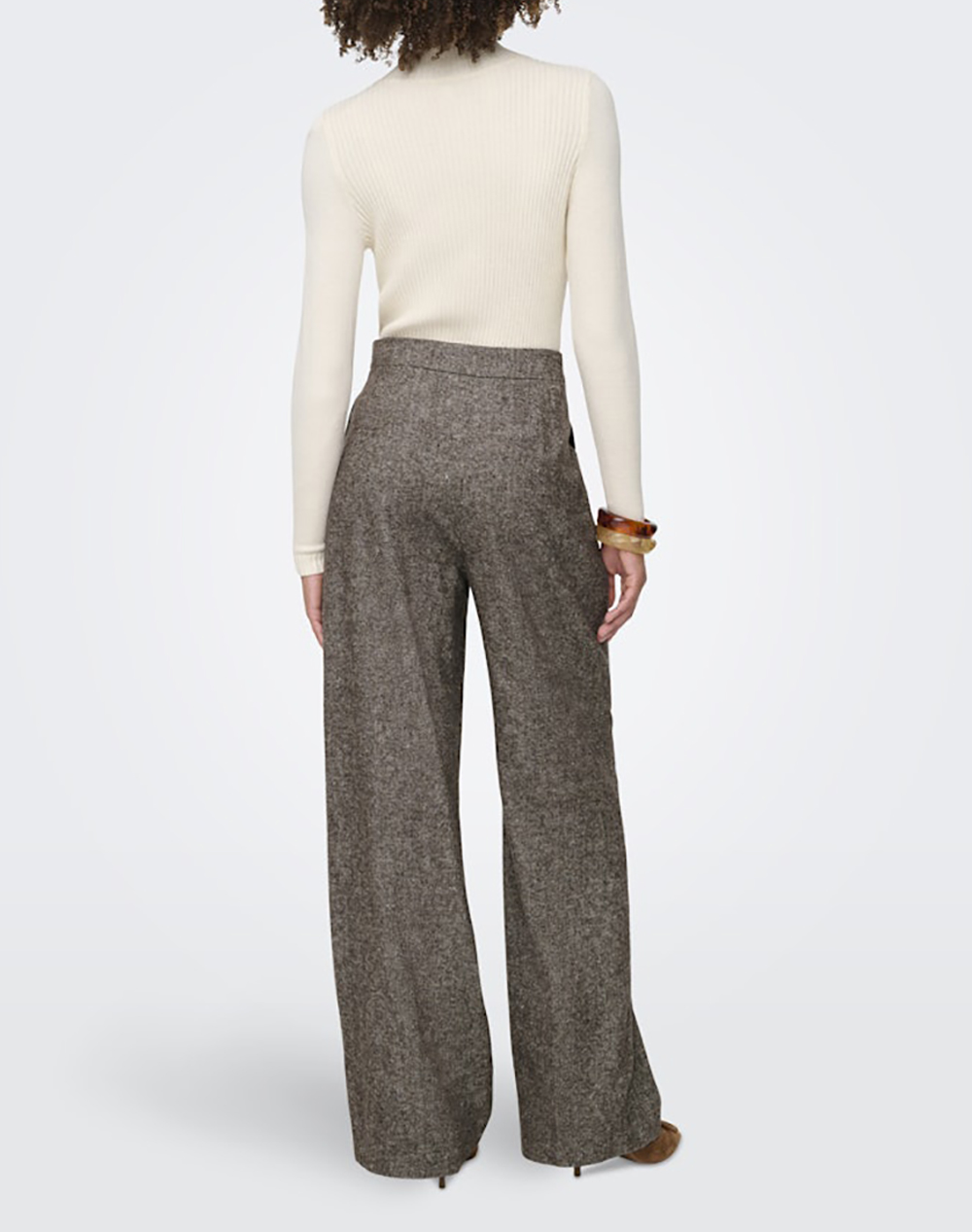 ONLY ONLBEKKA LIFE HW WIDE WOOL LOOK PANT TLR