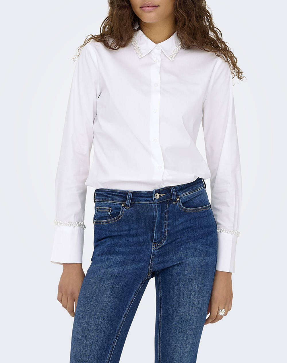 ONLY ONLBECS PEARL FITTED SHIRT WVN