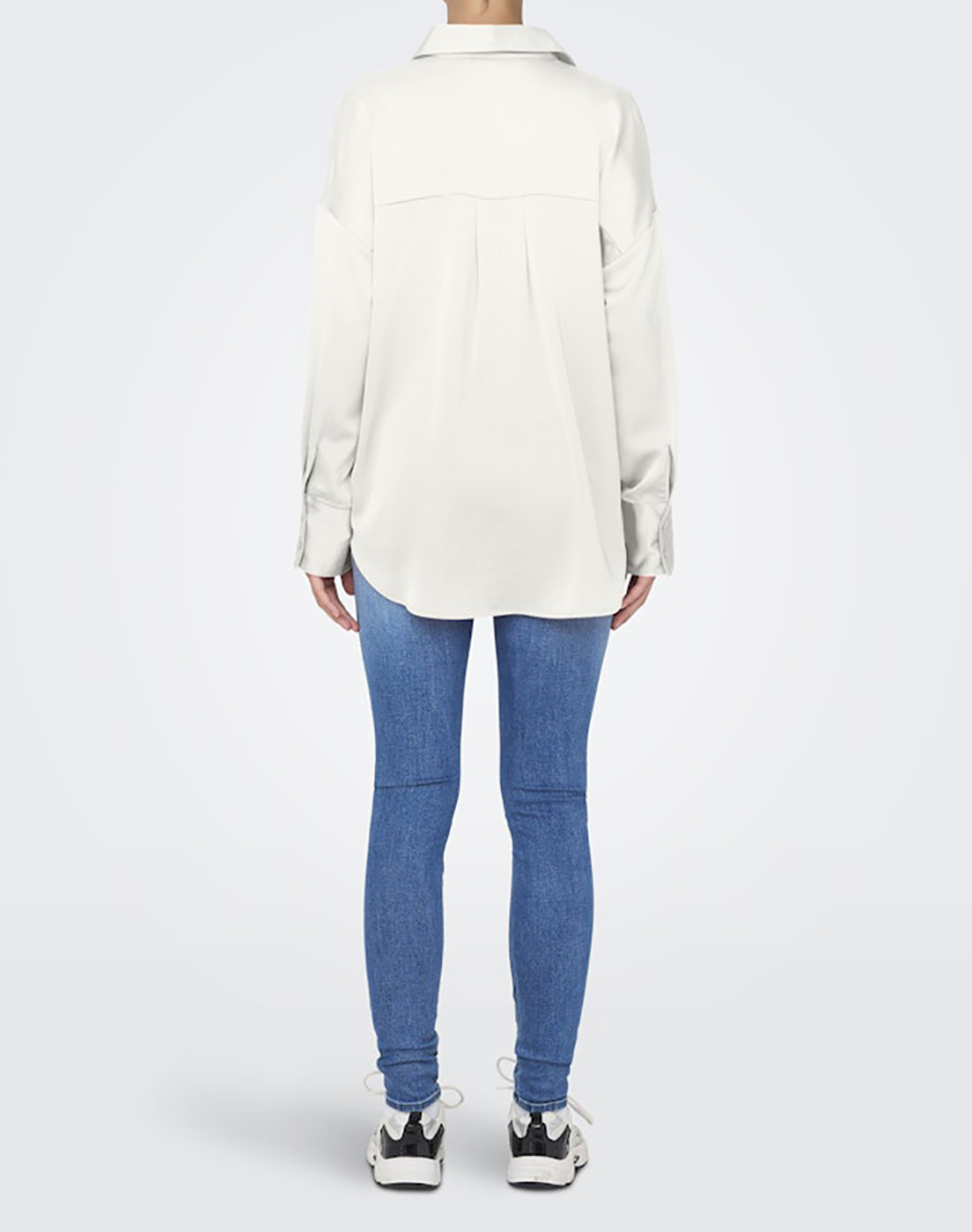ONLY ONLMARTA L/S OVERSIZE SATIN SHIRT WVN