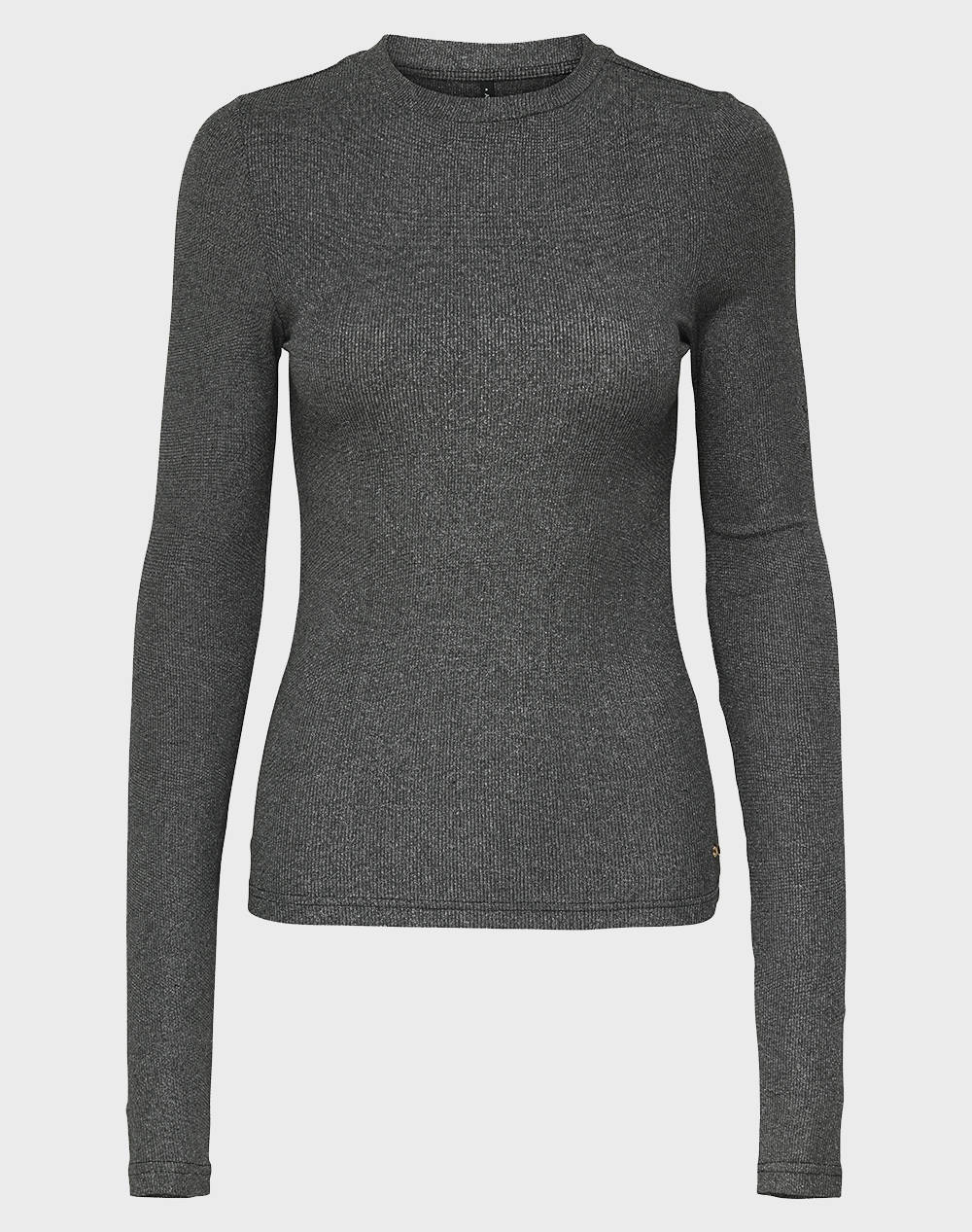 ONLY ONLLENA L/S O-NECK GLITTER RIB TOP JRS