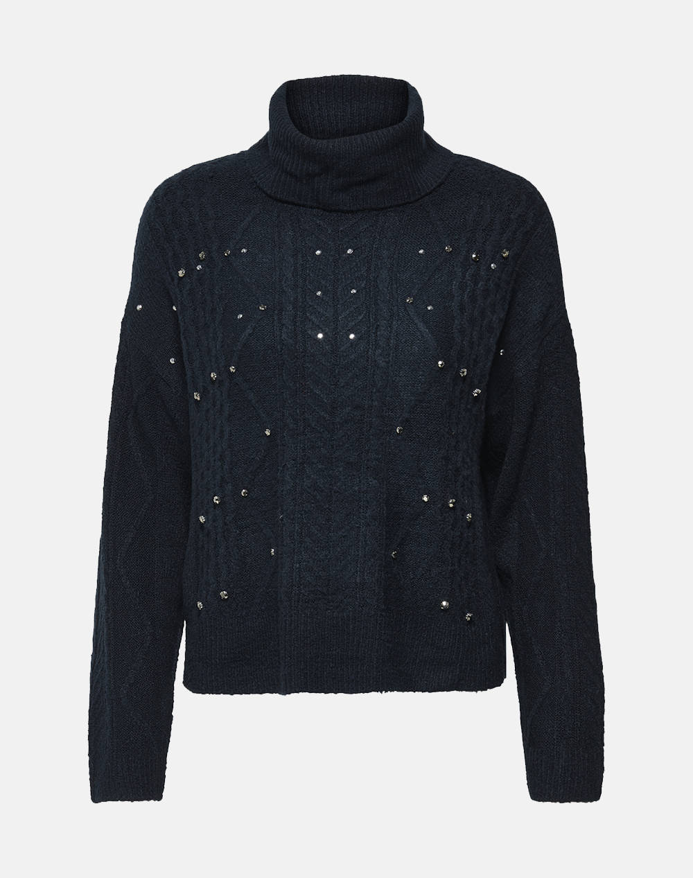 ONLY ONLELSIE LS CABEL BLING ROLLNECK CC KNT