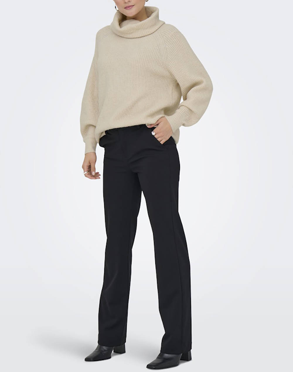 ONLY ONLWHITNEY LIFE LS LOOSE ROLLNECK KNT