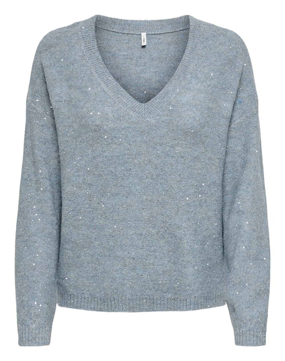 ONLY ONLARIZONA LS SEQUINS V-NECK PUL KNT