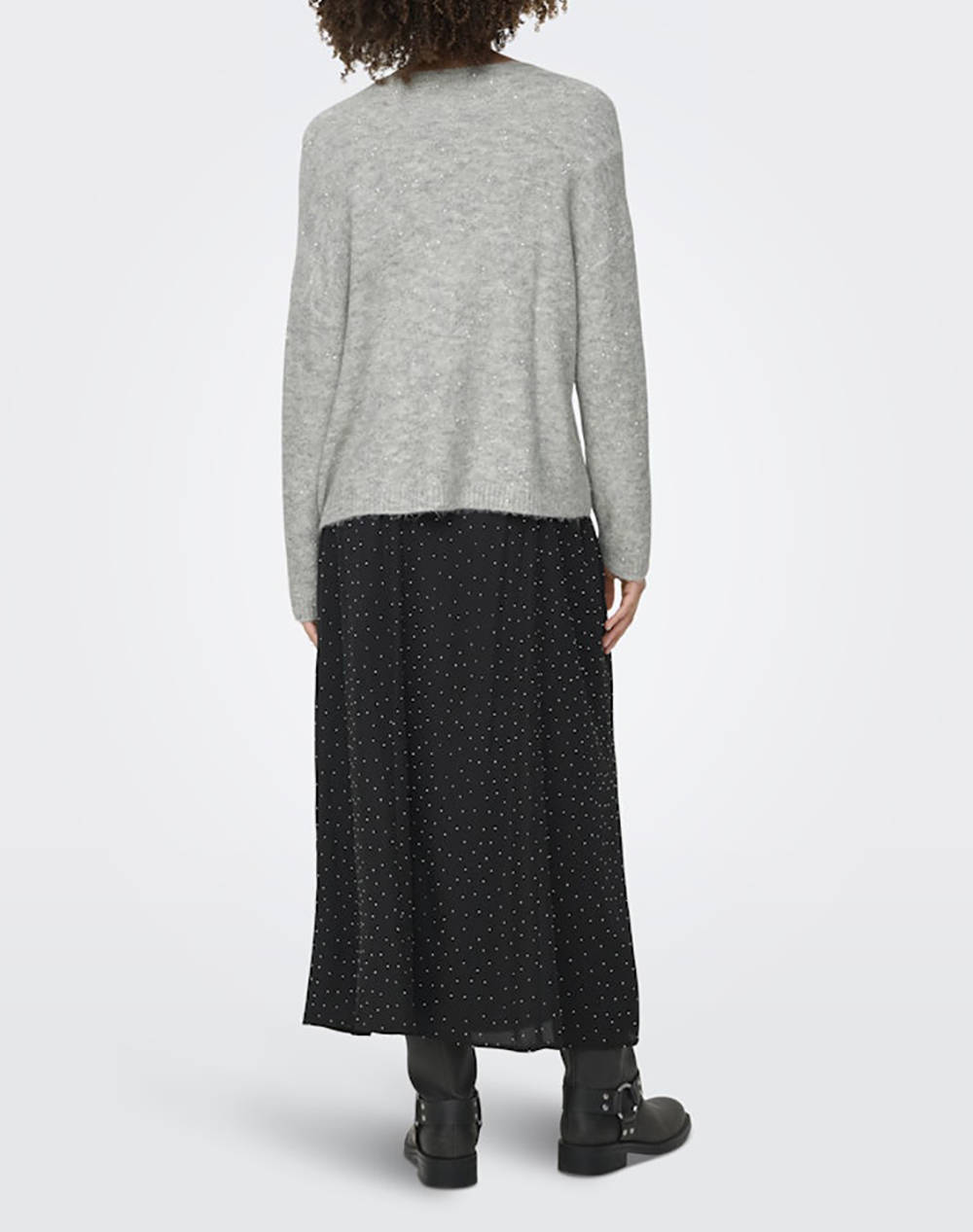 ONLY ONLARIZONA LS SEQUINS V-NECK PUL KNT