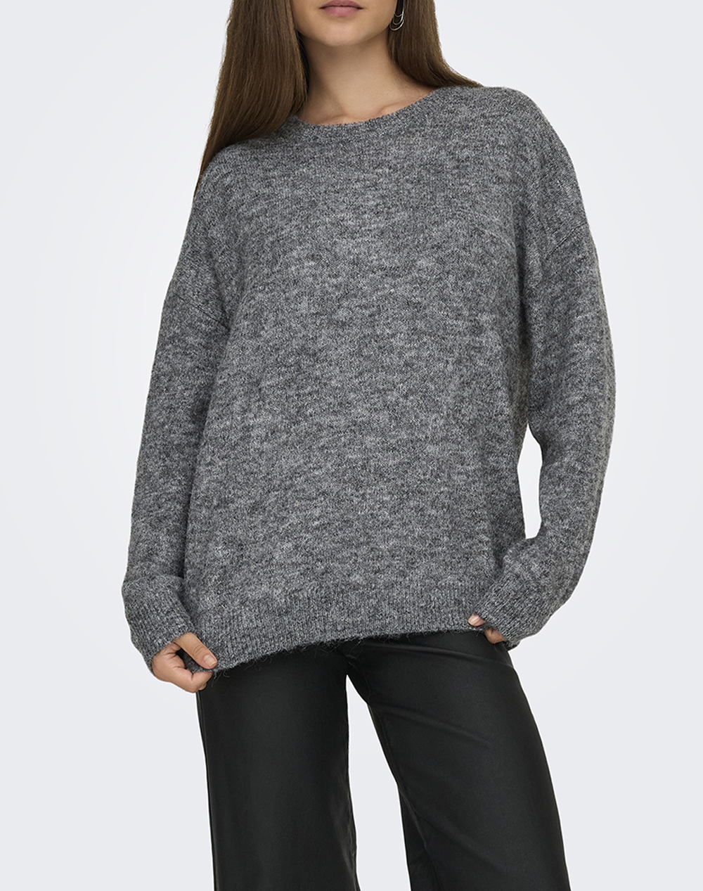 ONLY ONLAZU LS BOXY O-NECK KNT