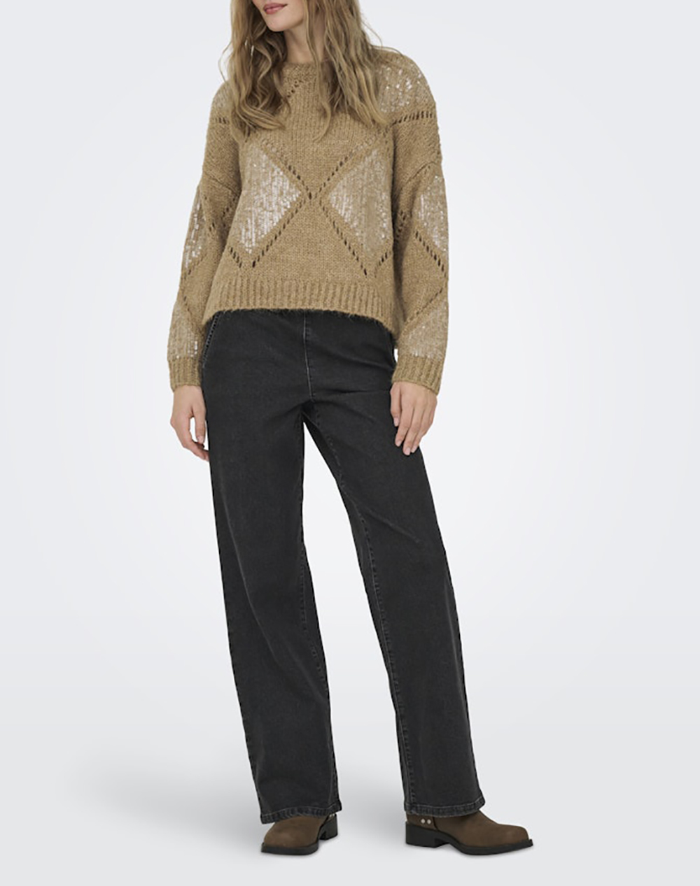 ONLY ONLKANSAS LIFE LS SEQUINS O-NECK KNT