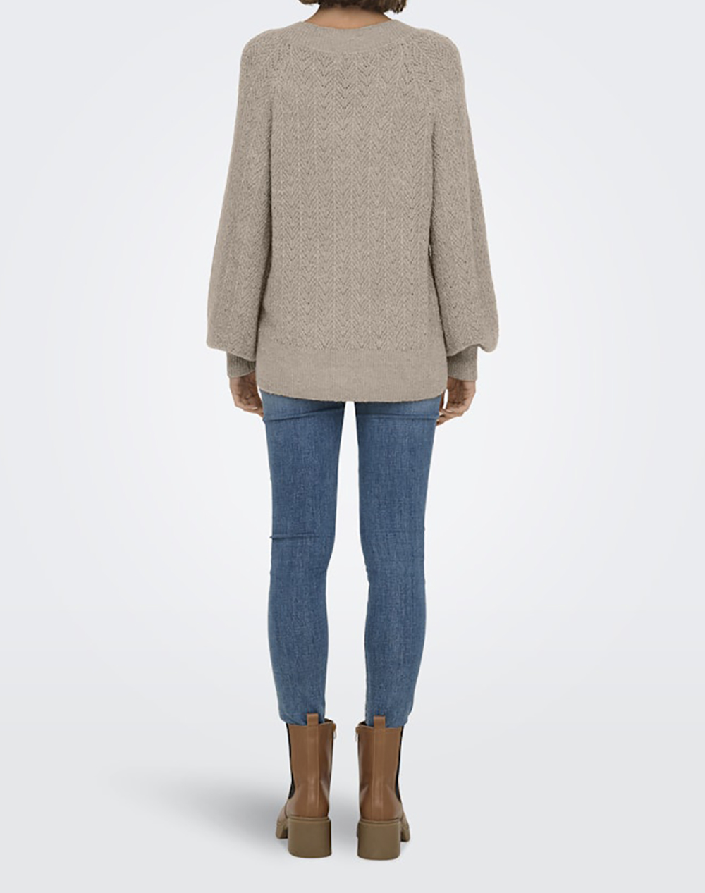 ONLY ONLLUCILLA LS GLITTER V-NECK KNT