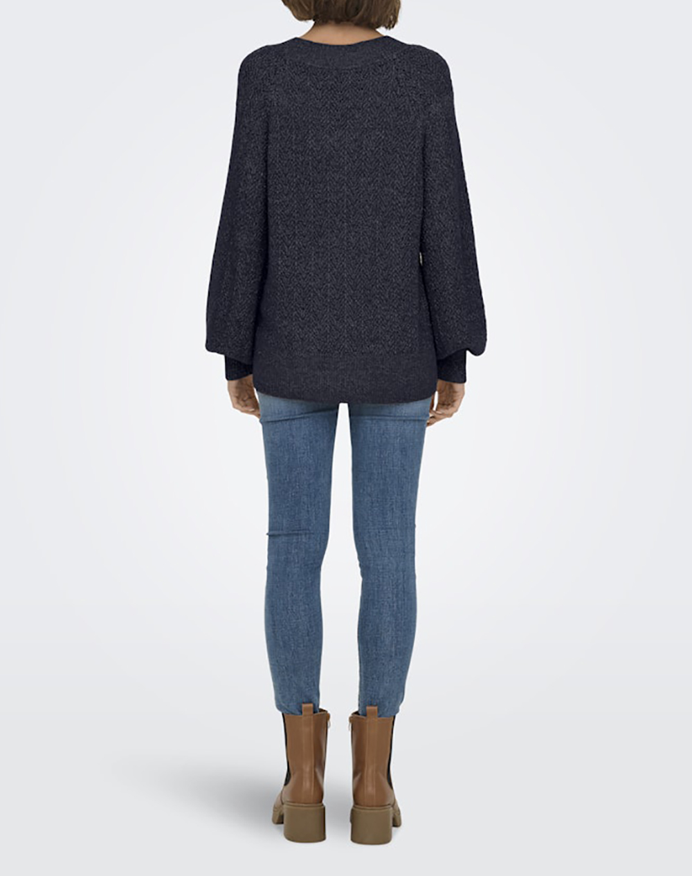 ONLY ONLLUCILLA LS GLITTER V-NECK KNT