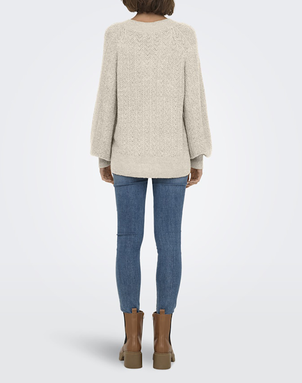 ONLY ONLLUCILLA LS GLITTER V-NECK KNT