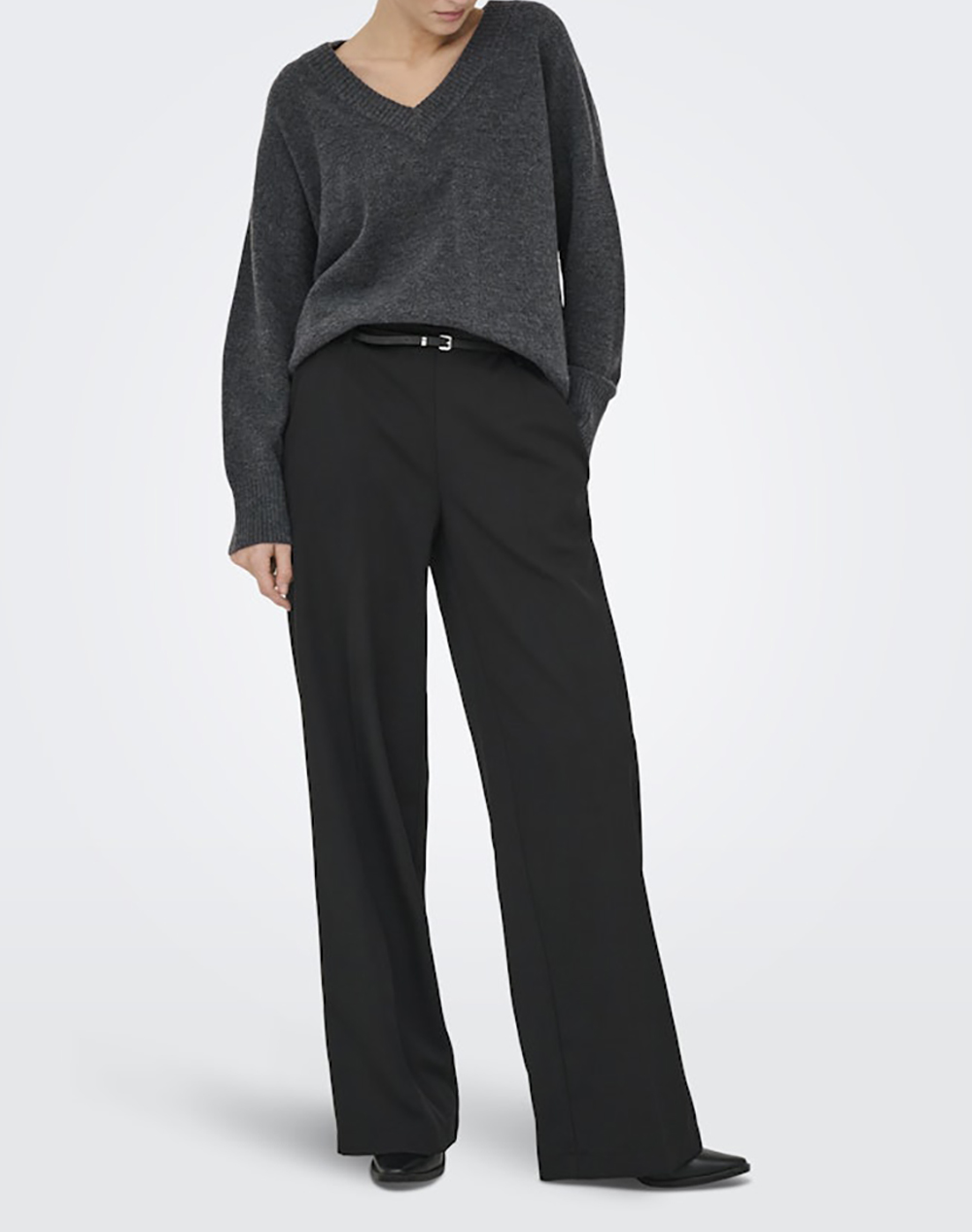 ONLY ONLMARI LS LOOSE V-NECK KNT