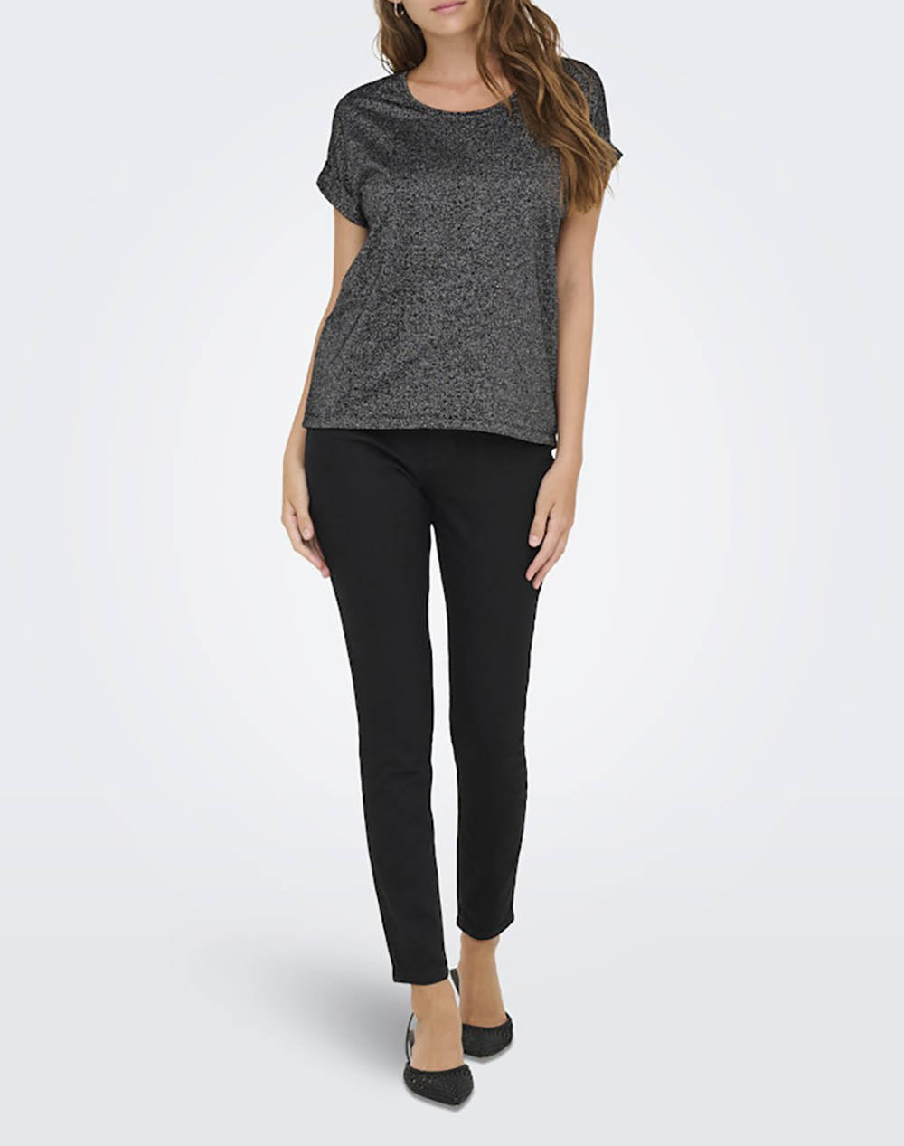 ONLY ONLMOSTER GLITTER S/S TOP NOOS JRS